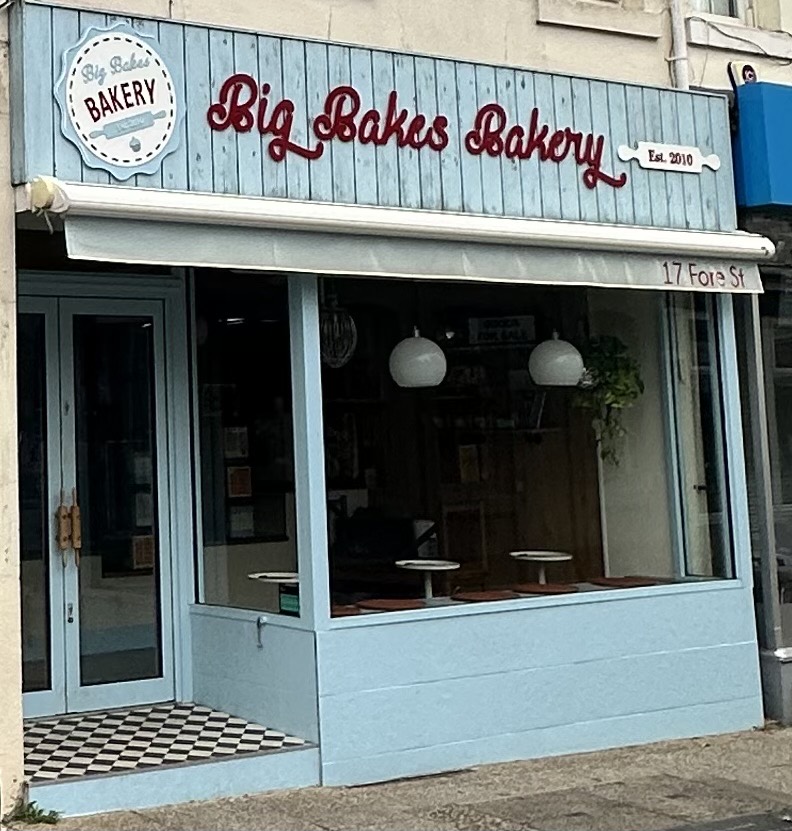 Big Bakes Bakery exterior at 17 Fore Street, St Marychurch